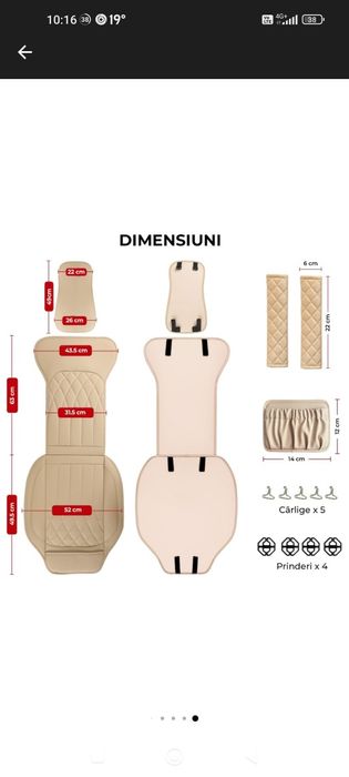 Huse scaune fata masina