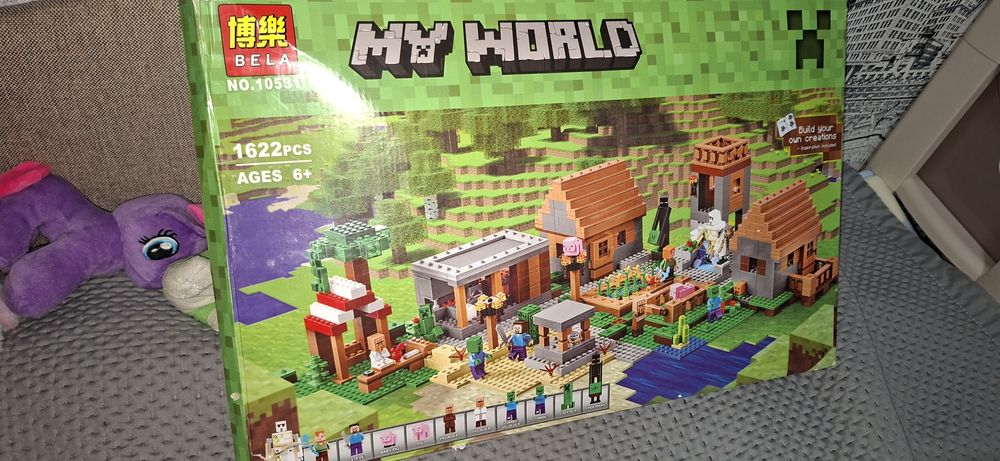 Лего майнкрафт деревня