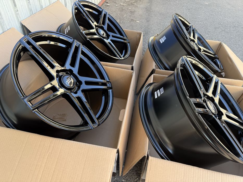 Jante aliaj noi full black AUDI A3 A4 A5 A6 Q2 Q3 - 5x112 R18