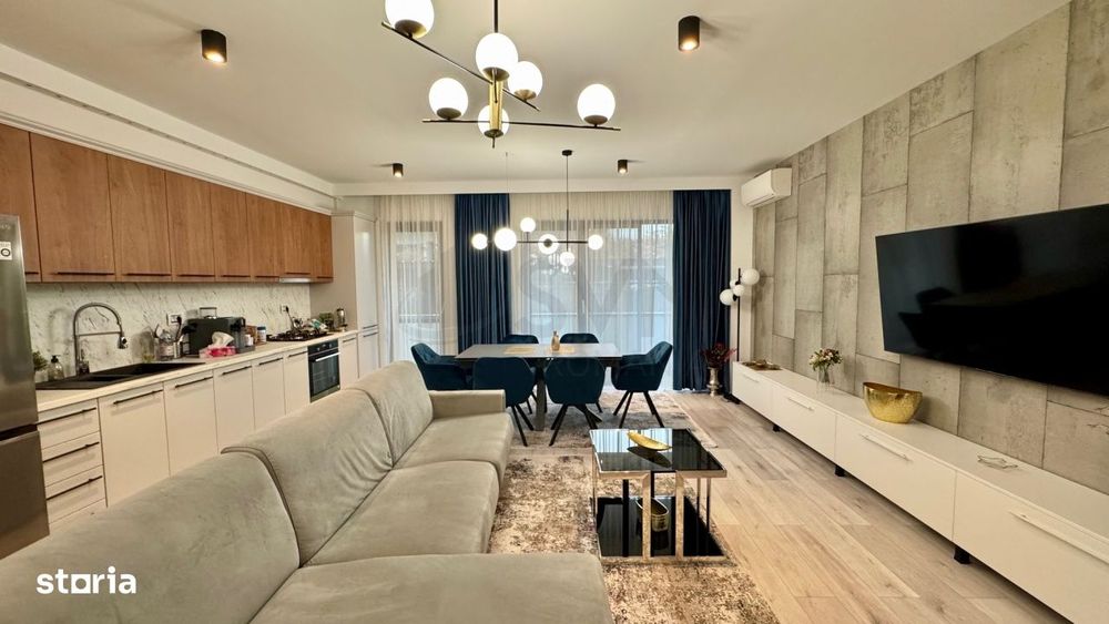 3 camere lux parter cu gradina complex ELA Baneasa