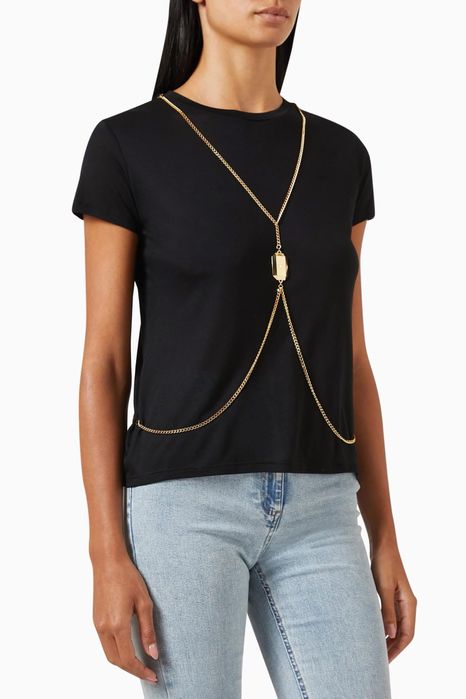 Elisabetta Franchi тениска с красиво бижу