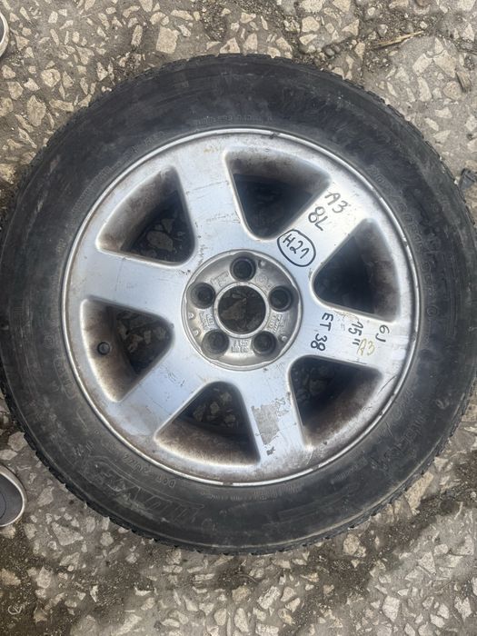 Алуминиева джанта AUDI A3 8L 15" 6J  ET38 5x100 8L0601025F ном 21