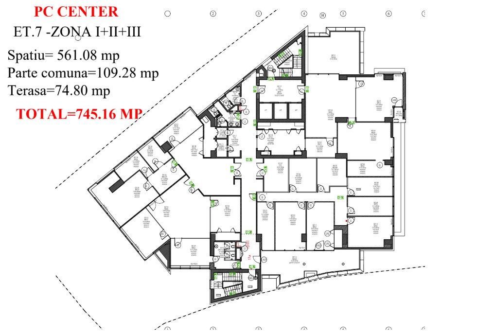 Spatiu Birouri Pc Center-Et.7 | Baneasa| Herastrau | Damaroaia