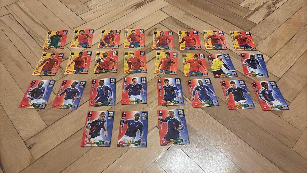 241 различни Panini карти Световно 2010