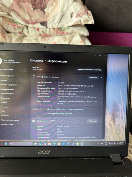 Acer aspire 3 i3 10th generation