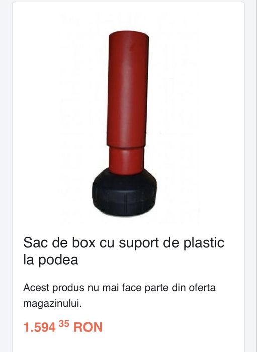 Sac de box cu suport la podea