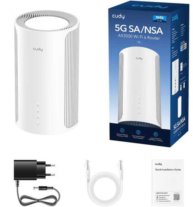Router Wireless Cudy P4 5G SA NSA AX3000 Dual-Band Wi-Fi 6 SIM Card Slot Cudy Mesh