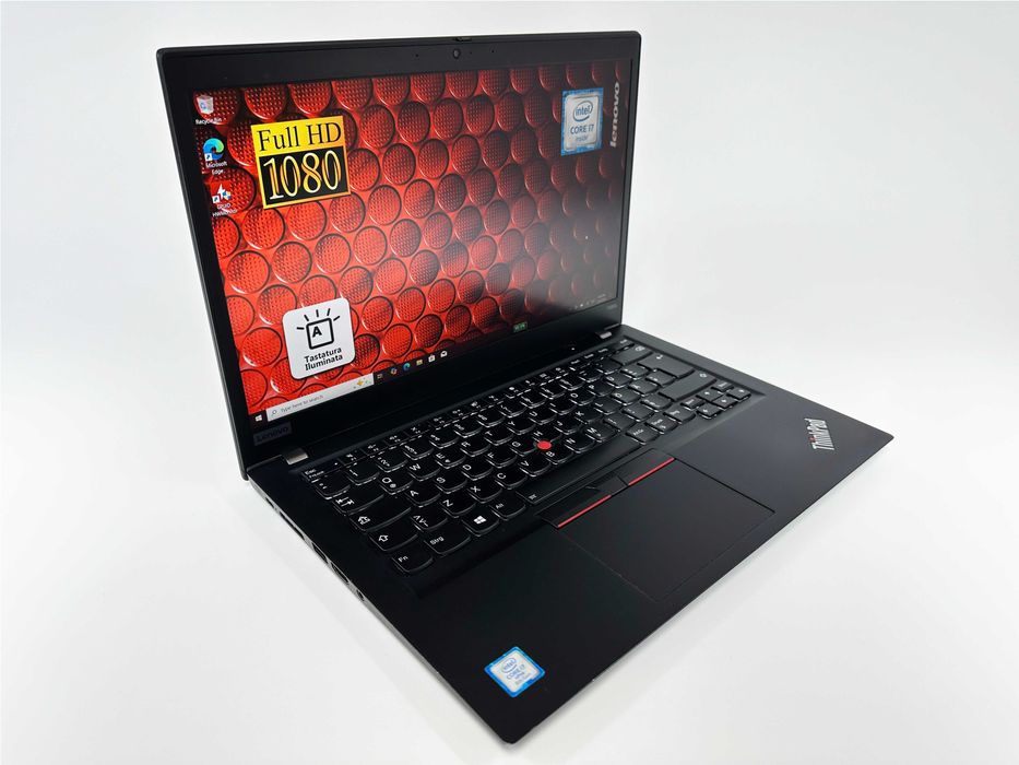 Laptop Lenovo T490s i7 16 gb ram SSD 14 inch Full HD Garantie 12 luni
