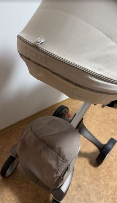 Cărucior Premium Stokke Xplory V4 Beige Melange - Stare Foarte Bună
