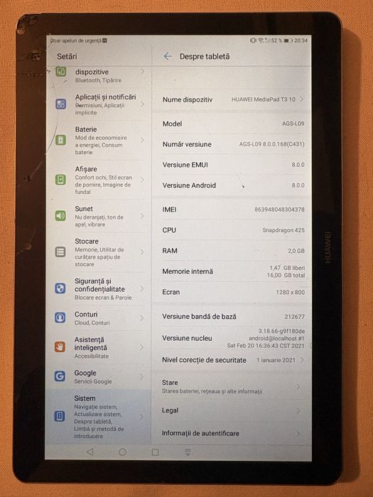 Tableta Huawei MediaPad T3 10