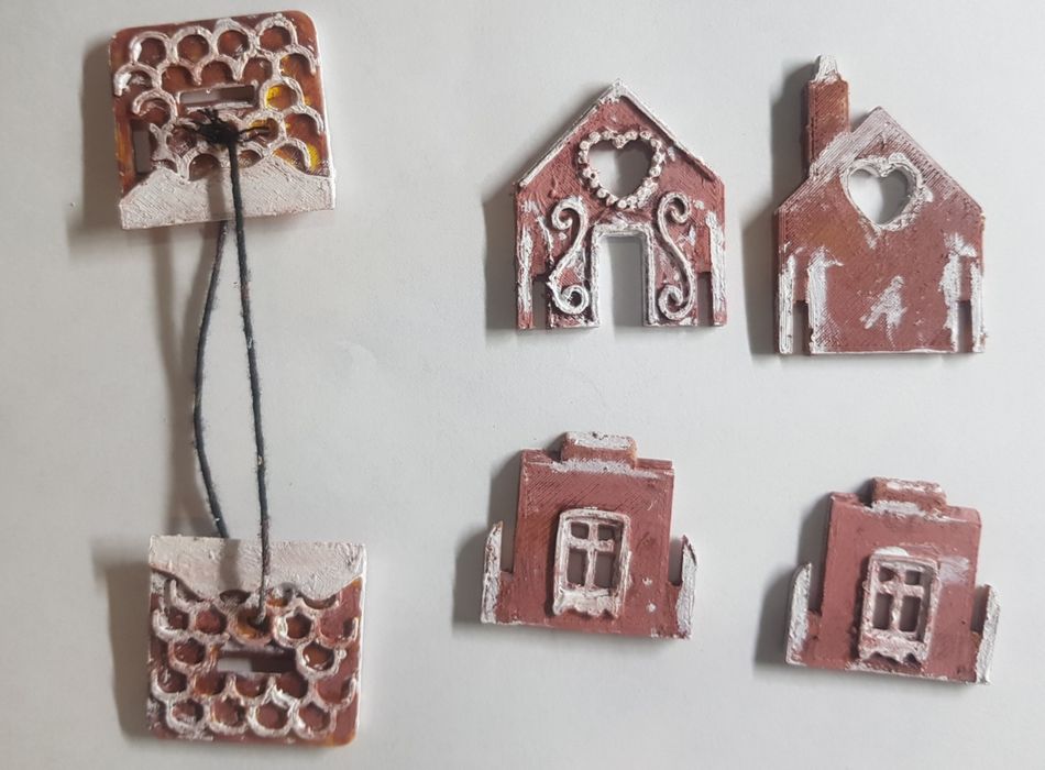 Домик на ёлку на 3D принтере