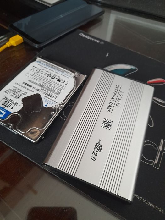 Кутия + 2.5" 1TB WD