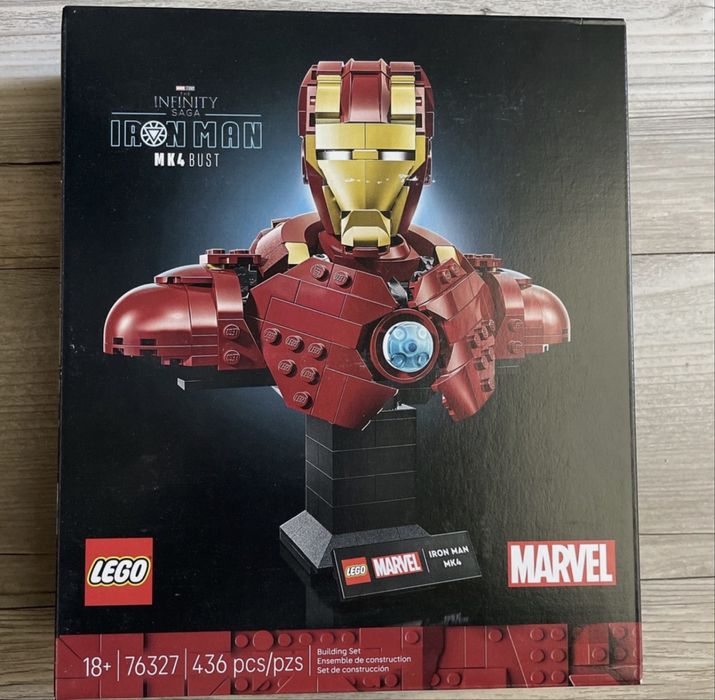 LEGO Marvel: Bust Iron Man MK4 76327, 18 ani+, 436 piese