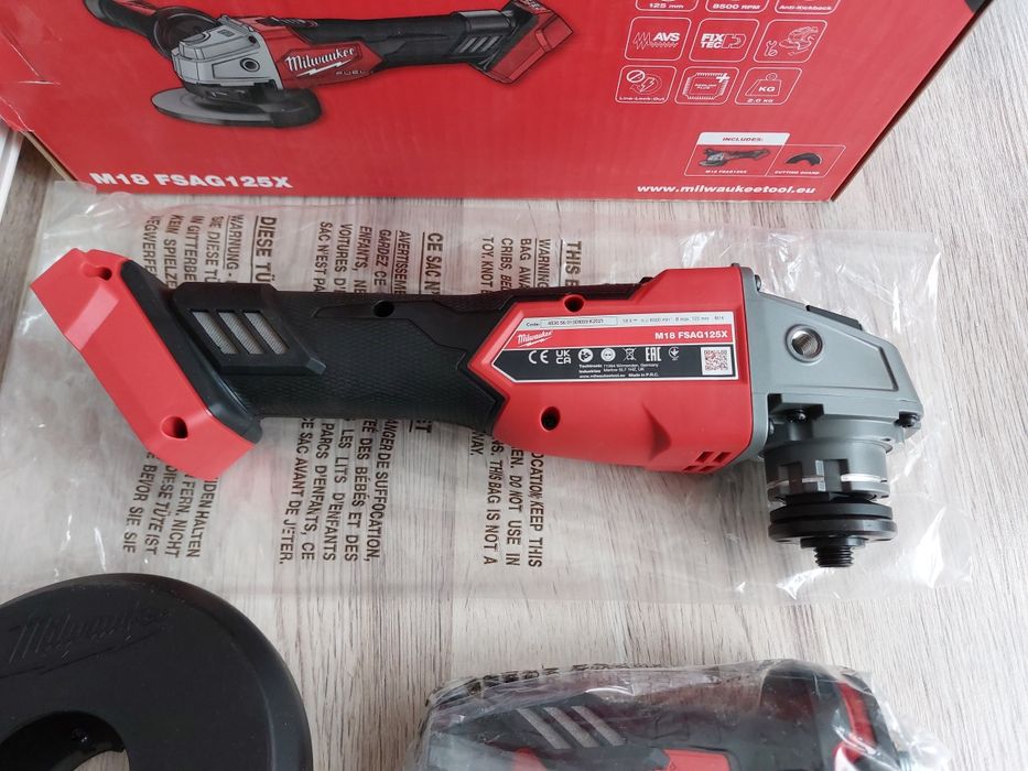 Flex milwaukee, polizor unghiular M18 FSAG125X, noul model fuel, nou