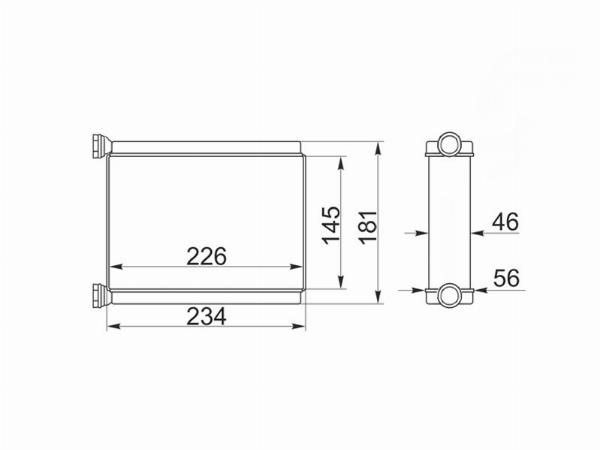 Радиатор отопителя салона  Toyota Land cruiser