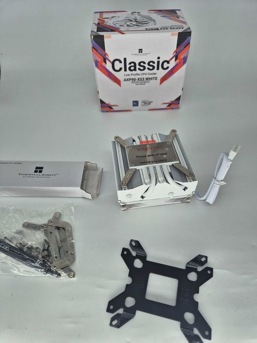 Cooler CPU Thermalright AXP90-X53 White, 4 Heatpipe-uri, Full White - Grad E