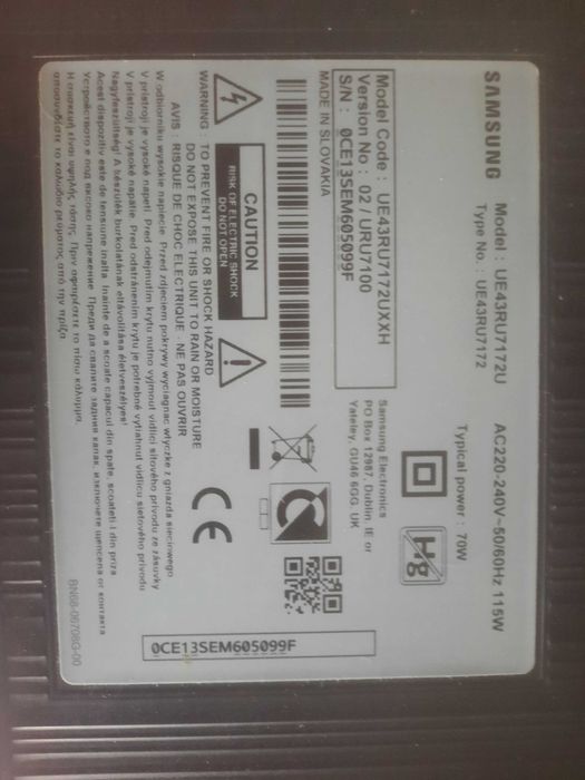 Tv LED Samsung defect