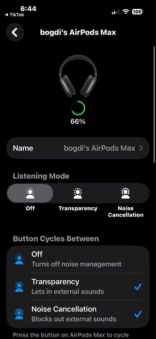Airpods Max  ANC Fara curie