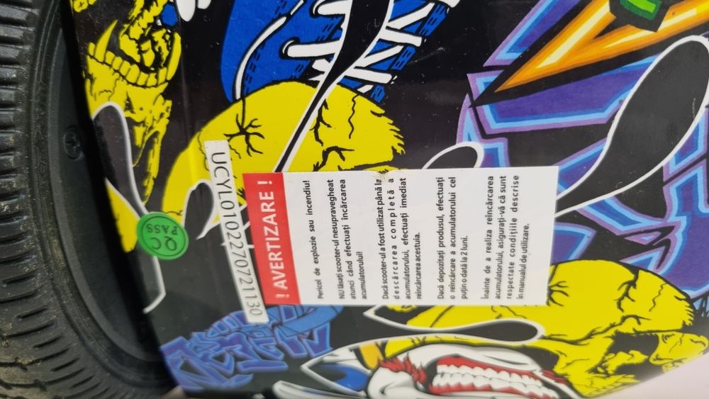 Hoverboard Freewheel Complete Lite Graffiti, roti 6,5 inchi