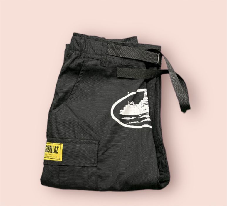 Corteiz Black and White Cargos