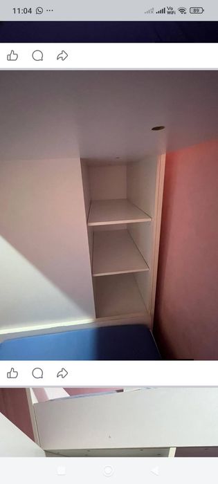 Pat etajat copii cu dulap si saltele inclus