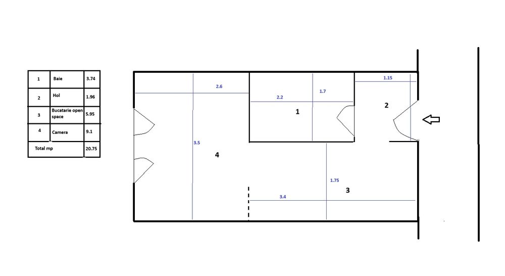 Vând garsoniera strada Fratiei