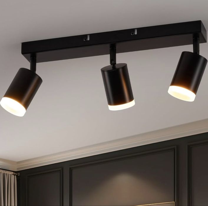 Plafonieră LED wowatt, 3 spoturi reglabile