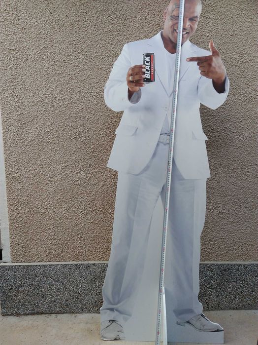 Фигура в цял ръст на Майк Тайсън, рекламна, двустранна