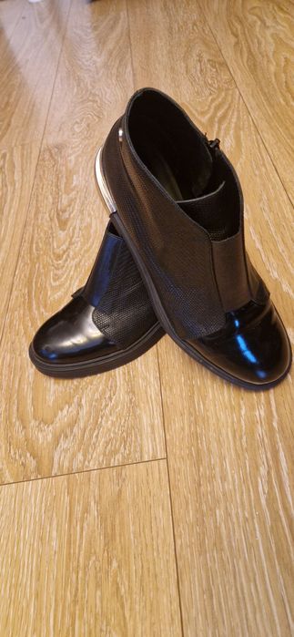 Vand ghete Il Passo negre piele interior exterior