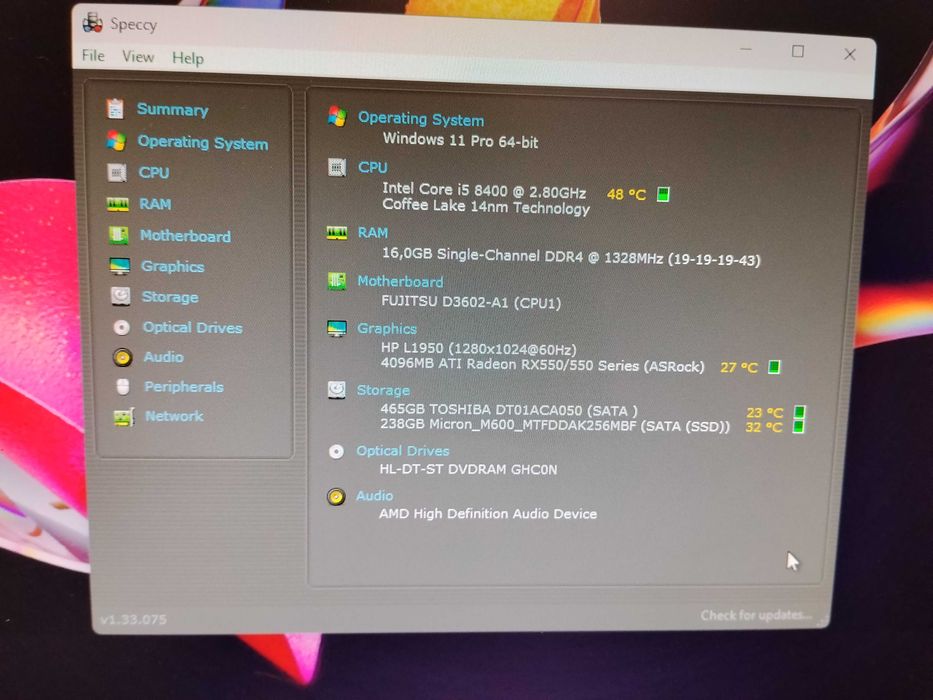 Calculator / PC Gaming Fujitsu i5 16Gb Video 4GB Ssd 256gb+500gb Hdd