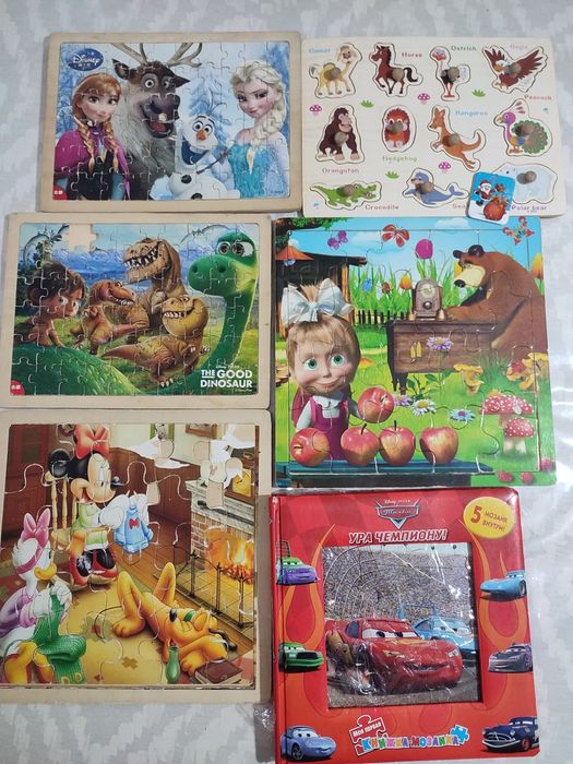 Пазлы и развивающие игры от 1 и до 8 лет