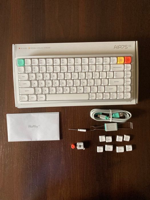 NuPhy Air75 v3 Brown Nano (+ доп свитчи Silver Nano)