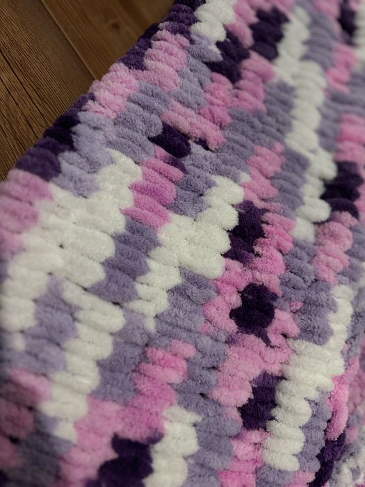 Детский вязаный плед