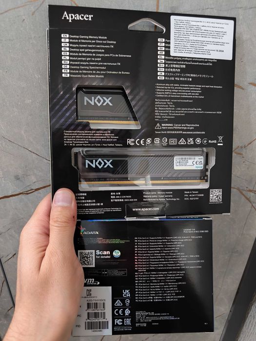 32gb Ram va SSD 512gb NVMe Ozu Оперативная память