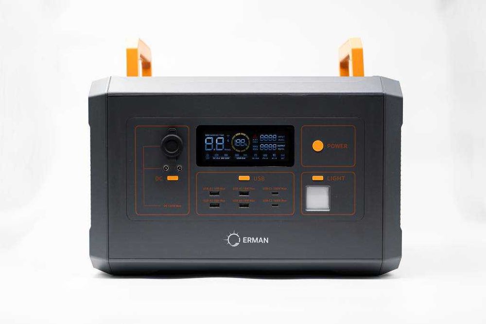 Statie ERMAN E322 de Incarcare portabila, LiFePo4, 2200W, 2016 Wh, Portable Power Station