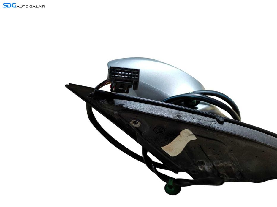 Oglinda Stanga Electrica Fara Pliere Rabatare Electrica cu Semnalizare Argintiu LA7W Volkswagen Passat B6 2005 - 2010 (Fara Sticla) [LR0570]