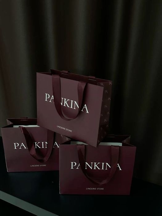 Печать на картонные пакеты с логотипом