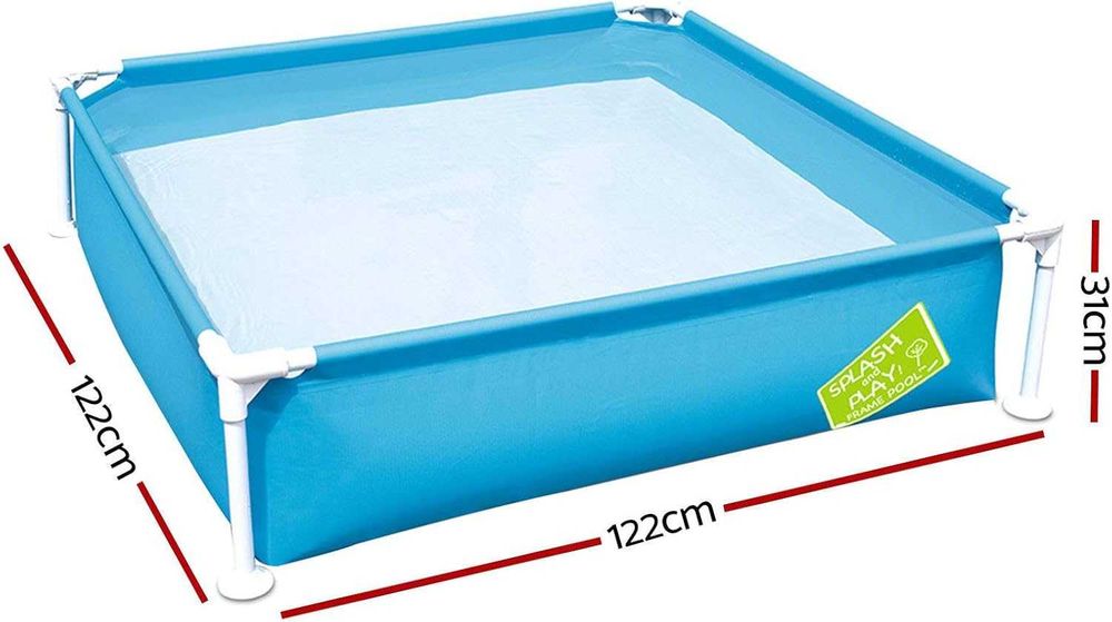 НОВИ! Детски басейн с метална рамка  Bestway 122х122x30.5см