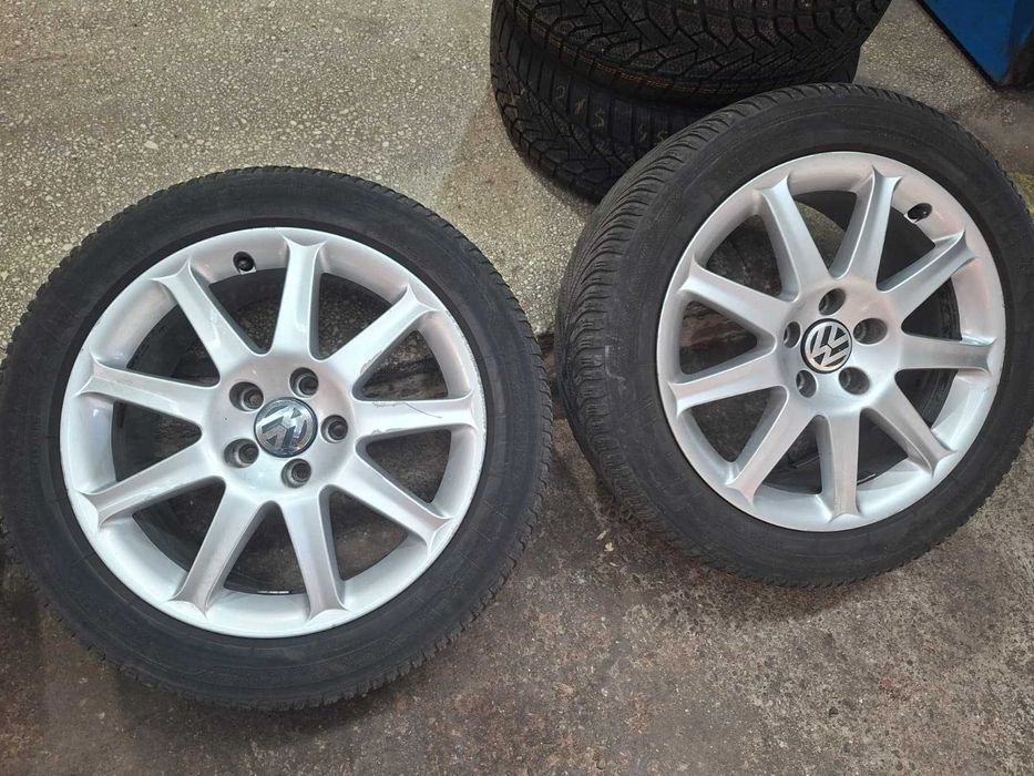 Set Jante aliaj originale VW/Audi R17 +anvelope iarna Kleber 235/45 R17 94H