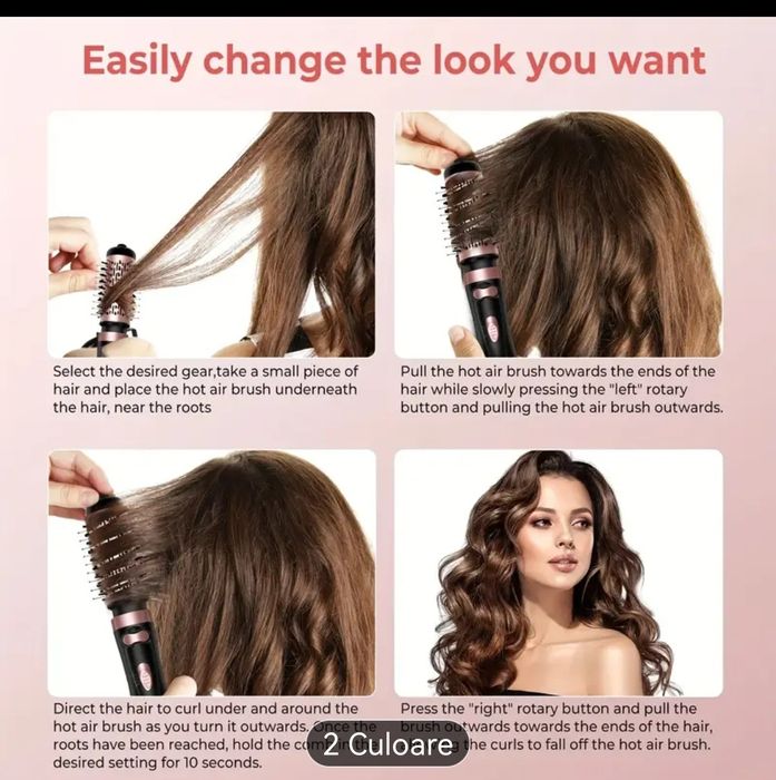 Perie rotativa 3in1 noua