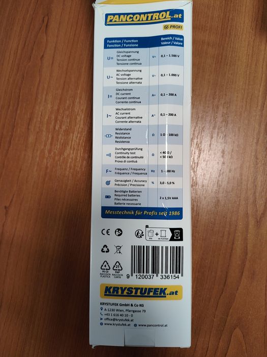 Tester cu doua sonde Pancontrol Allrounder 200AD, nou, nefolosit