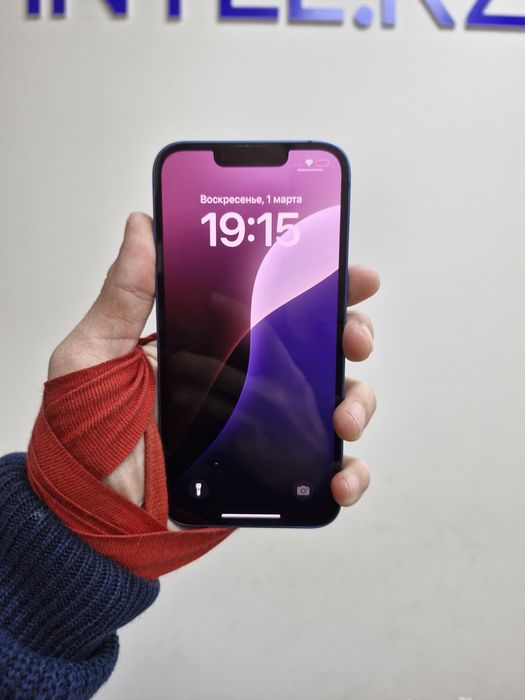 13 iphone 128 gb blue pintel kz munaily,