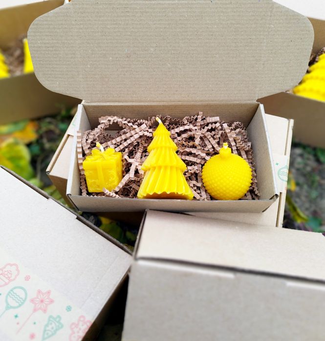 Подаръчни Кутии - Свещи от Пчелен Восък