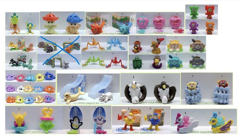 Играчки от яйца Киндер / Kinder
