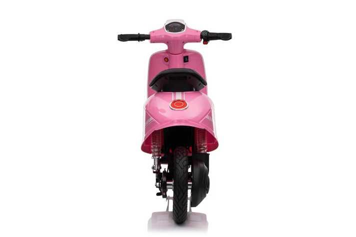 Scuter electric Kinderauto Retro, 350W, 24V 10Ah, roti gonflabile Pink