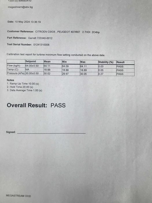 Рециклиране и ремонт Турбокомпресори за CITROEN, PEUGEOT 2.7 HDI 204HP
