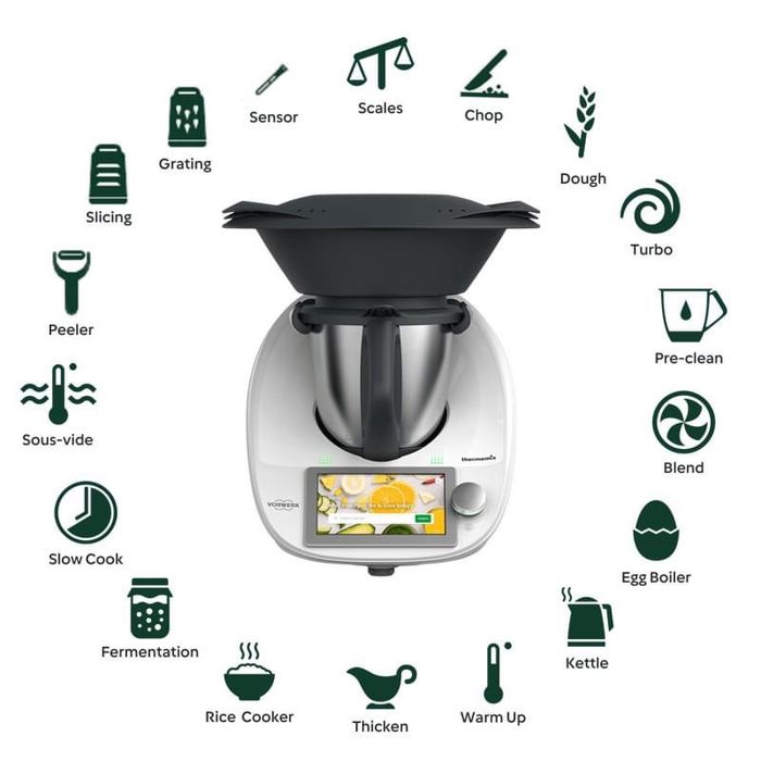 Thermomix Tm6 cu doua boluri,urilizat!