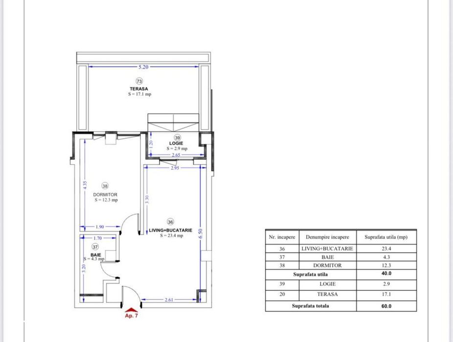 Apartament cu 2 camere, terasa de 17 mp – relaxare in zona Torontalu — fotografia 1