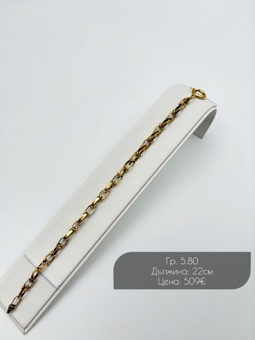 Дамска златна гривна 14К – класически дизайн