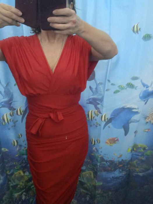 Красное платье трансформер 42-46